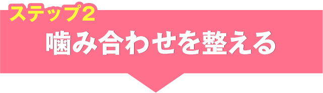 最後の奥歯を並べる